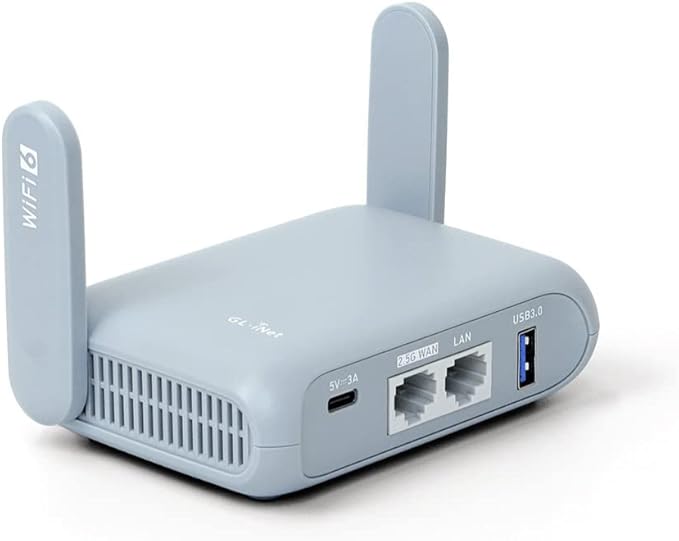 GL.iNet portable travel router for softball fields